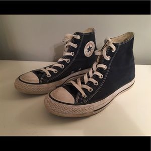 Navy High Top Converse (RARELY WORN)